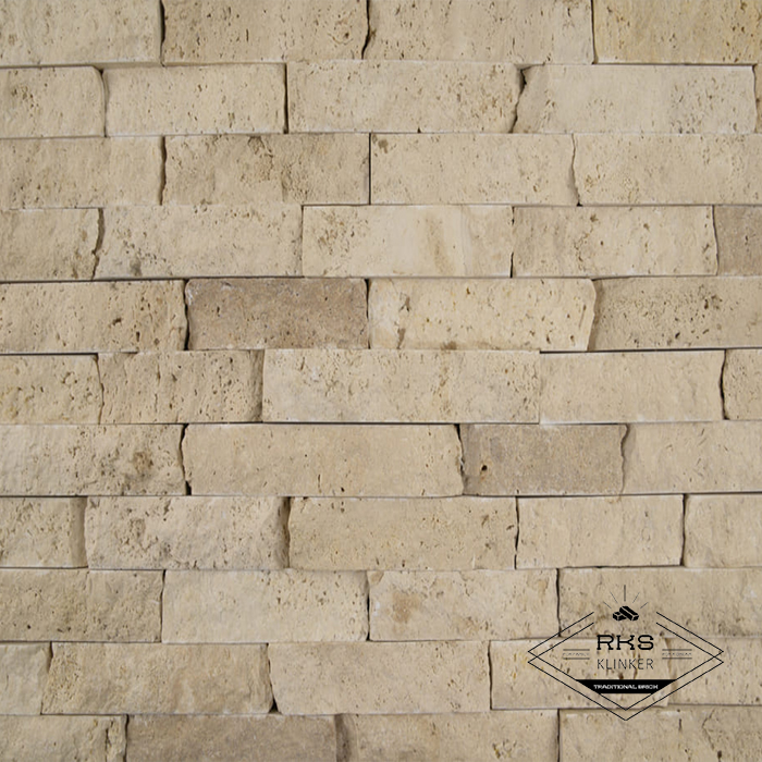 Фасадный камень Полоса - Травертин Бежевый Classic Light в Тамбове